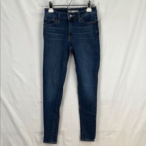 Levi - Women’s Blue Jeans - Blue - 711 Skinny Ankle - Size 24 (inches)